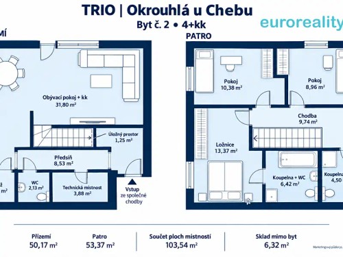 Prodej bytu 4+kk 103 m²
