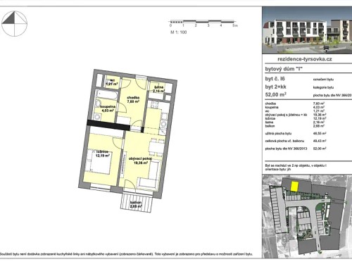 Prodej bytu 2+kk 59 m²