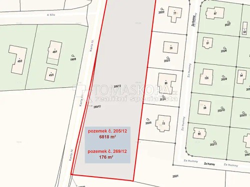 Prodej stavebního pozemku 6994 m²