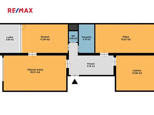 Prodej bytu 3+1 75 m²