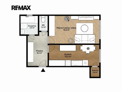 Prodaný byt 2+kk 40 m²