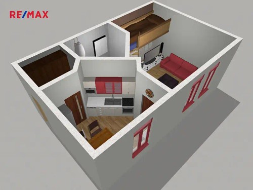 Prodaný  byt 1+1 43 m²