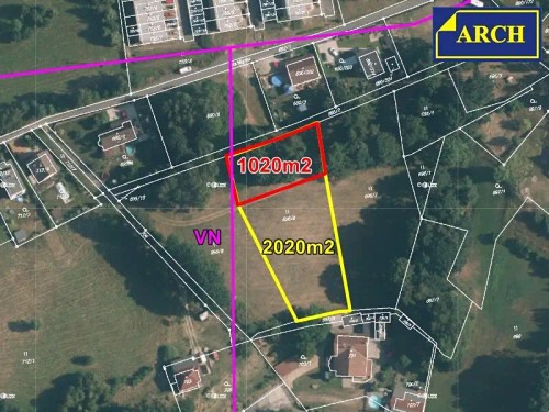 Prodej stavebního pozemku 1217 m²