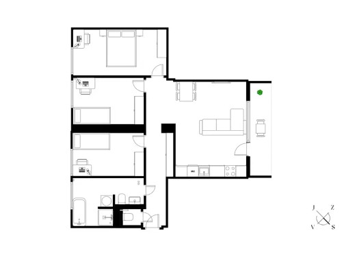 Prodaný byt 4+kk 79 m²