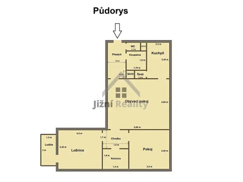 Prodej bytu 3+1 85 m²