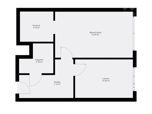 Prodej bytu 2+kk 41 m²