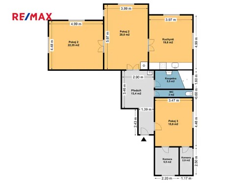 Prodej bytu 3+1 114 m²