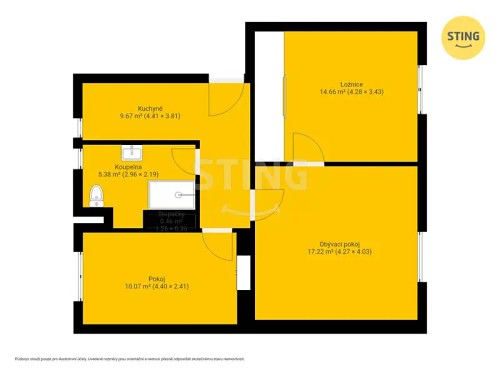 Prodej bytu 3+1 56 m²