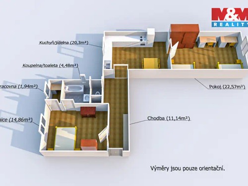 Prodaný byt 2+1 70 m²