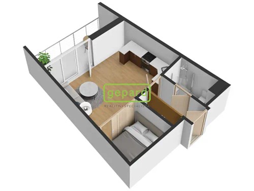 Prodaný byt 1+kk 32 m²