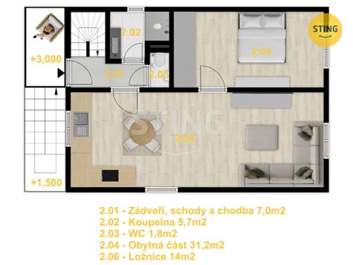 Prodej bytu 4+kk 104 m²