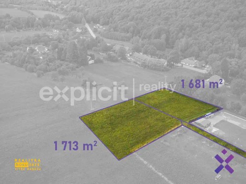 Prodej stavebního pozemku 1713 m²