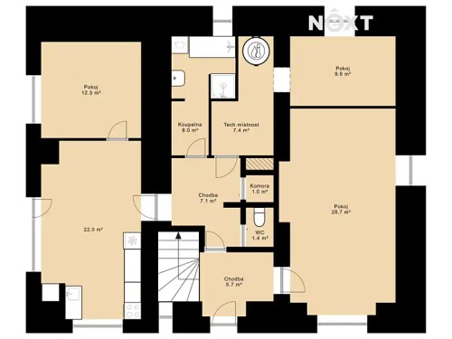 Prodaný  dům 207 m², pozemek 3935 m²