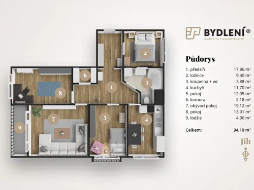 Prodej bytu 4+1 94 m²