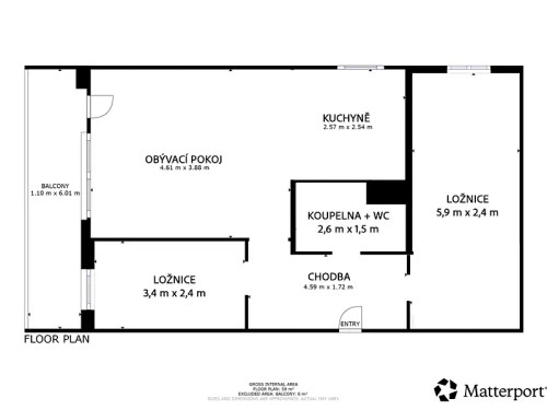 Prodaný byt 3+kk 62 m²