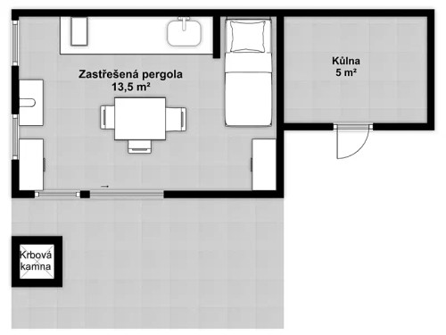 Prodej chaty 55 m², pozemek 406 m²