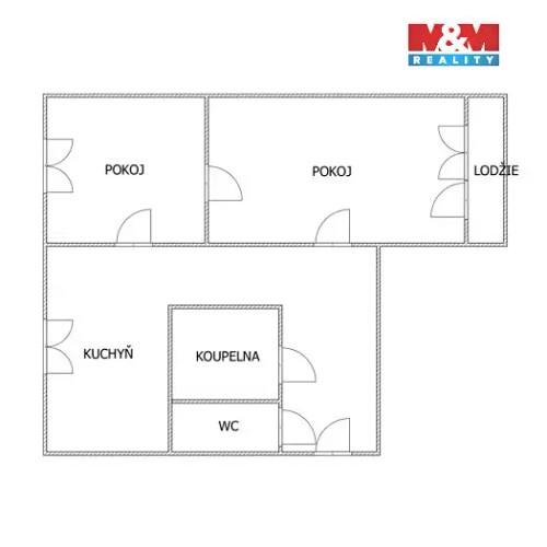 Prodaný  byt 2+1 53 m²