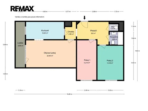 Prodej bytu 3+1 76 m²