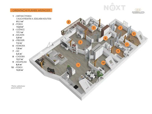 Prodaný byt 4+kk 148 m²