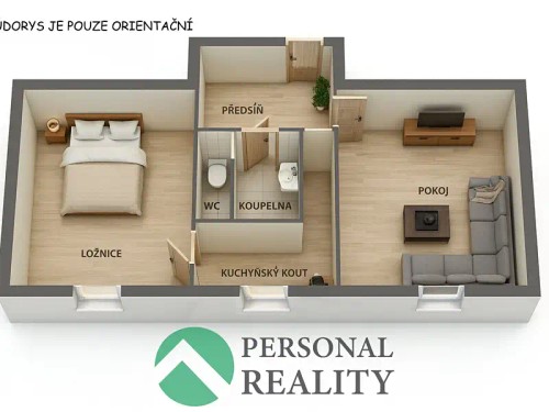Prodaný byt 2+1 55 m²