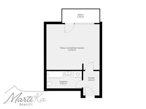 Prodej bytu 1+kk 31 m²