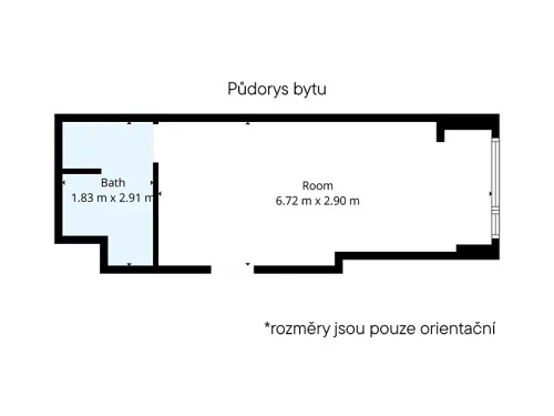 Prodaný byt 1+kk 25 m²