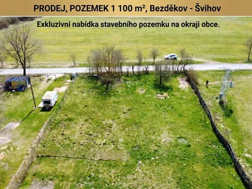 Prodej stavebního pozemku 1100 m²
