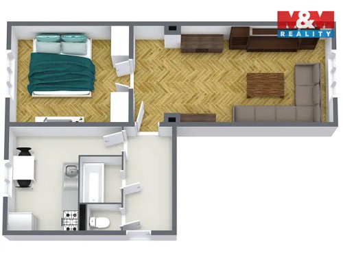 Prodaný  byt 2+1 50 m²