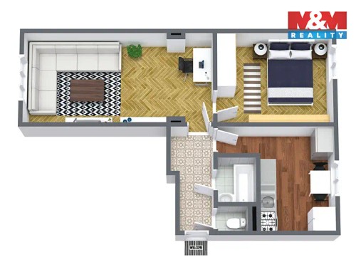 Prodej bytu 2+1 56 m²