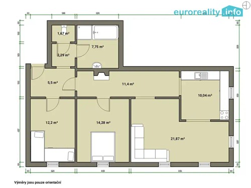 Prodej bytu 3+kk 113 m²