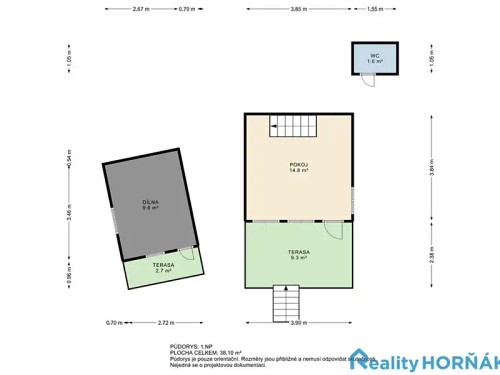 Prodej chaty 29 m², pozemek 531 m²
