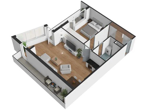 Prodaný  byt 2+kk 76 m²