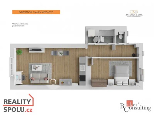 Prodaný byt 2+kk 53 m²