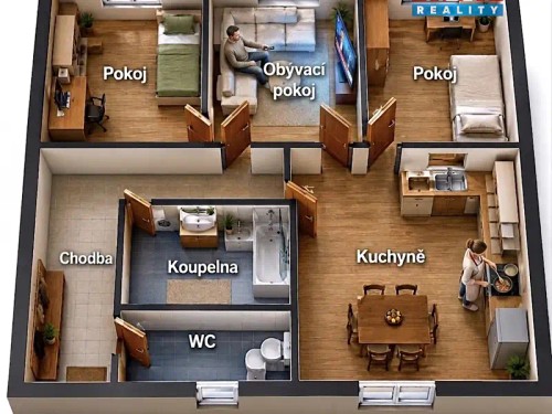 Prodej bytu 3+1 74 m²