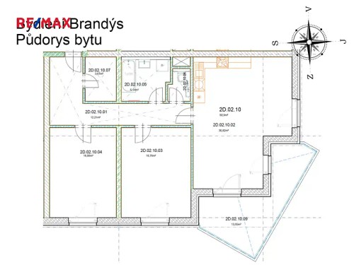 Prodaný byt 3+kk 93 m²