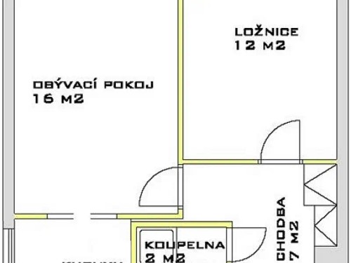 Prodaný byt 2+1 42 m²