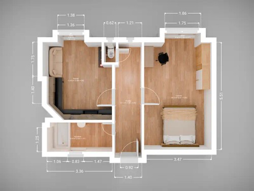 Prodej bytu 2+kk 46 m²