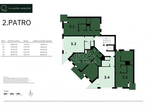 Prodej bytu 2+kk 57 m²