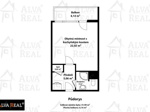 Prodej bytu 1+kk 31 m²