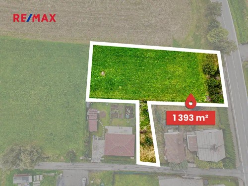 Prodej stavebního pozemku 1393 m²