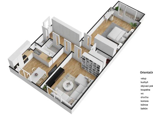 Prodej bytu 2+1 63 m²