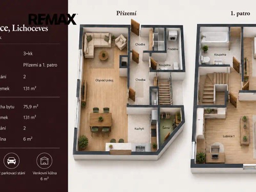 Prodej bytu 3+kk 75 m²