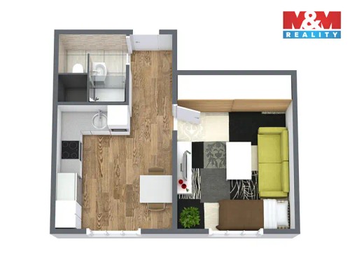 Prodaný byt 1+1 35 m²