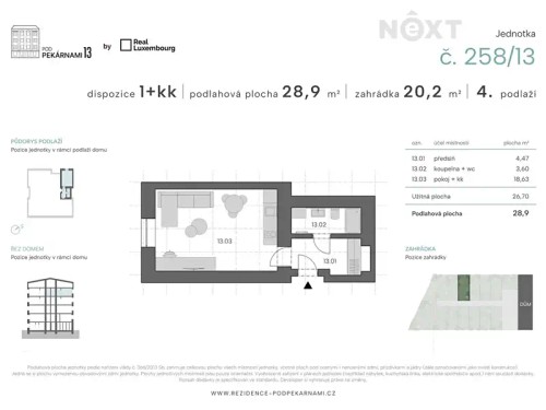 Prodej bytu 1+kk 29 m²