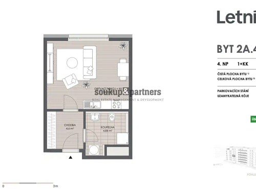 Prodej bytu 1+kk 28 m²