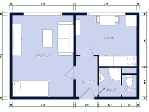 Prodej bytu 1+1 31 m²