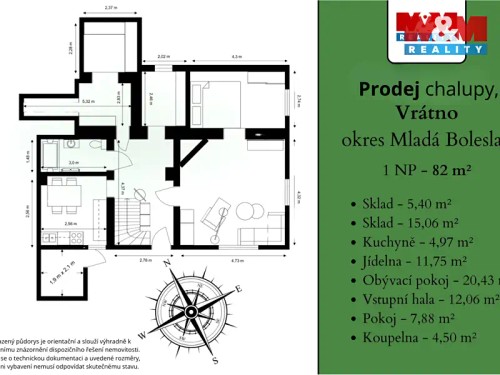 Prodej chalupy 149 m², pozemek 472 m²
