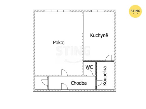 Prodej bytu 1+1 39 m²