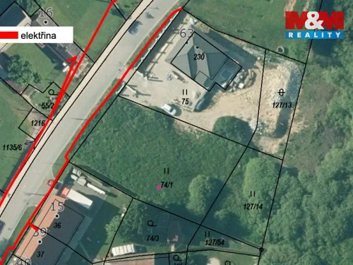Prodej stavebního pozemku 1522 m²