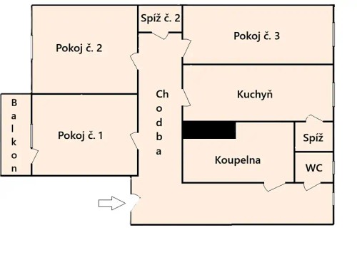 Prodaný  byt 3+1 85 m²